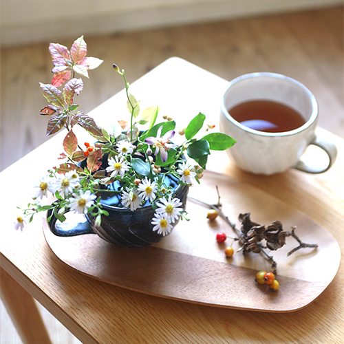 【まいにちと花】<br> 霜月11月 「秋のお茶時間」